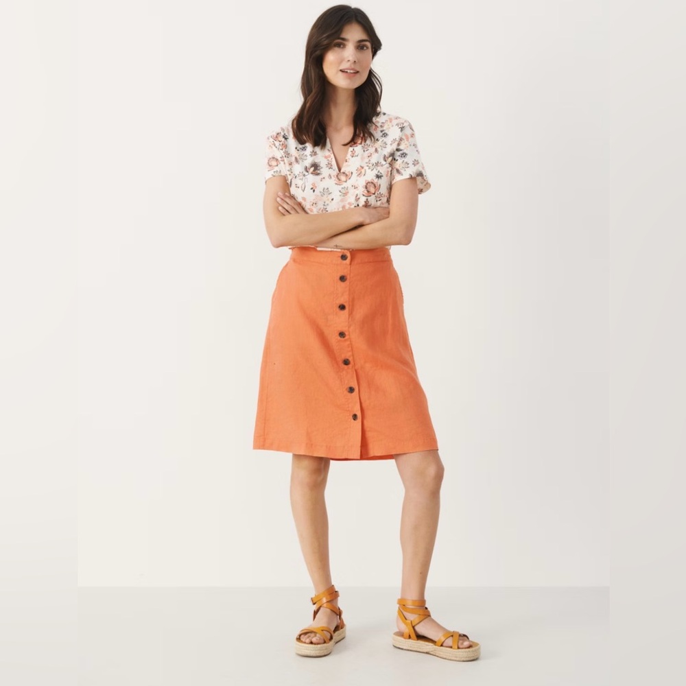 Copenhagen Part Two Linen Skirt Size 32 (US 2) NWT 🍊🍊🍊
